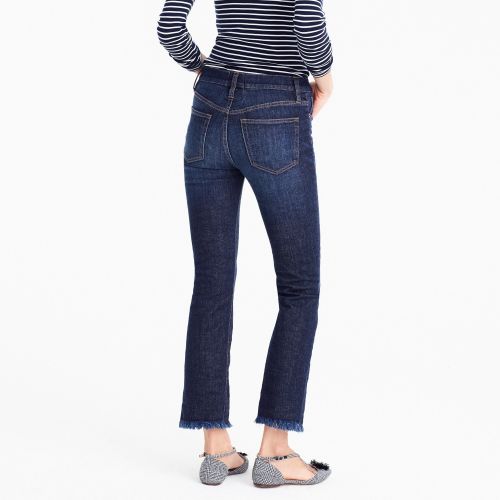 제이크루 Jcrew Demi-boot crop jean with frayed hem