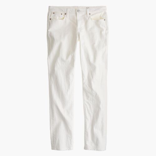 제이크루 Jcrew Slim broken-in boyfriend jean in white