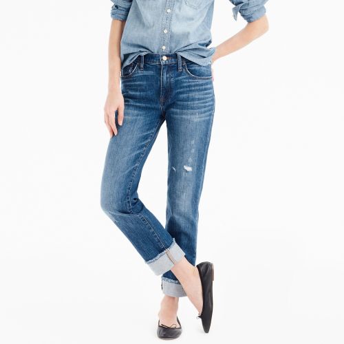 제이크루 Jcrew Slim boyfriend jean with cut hem