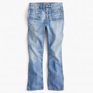 Jcrew Point Sur vintage patch-pocket cropped jean in light wash