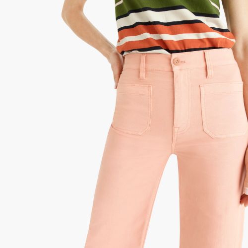 제이크루 Jcrew Point Sur washed wide-leg crop pant