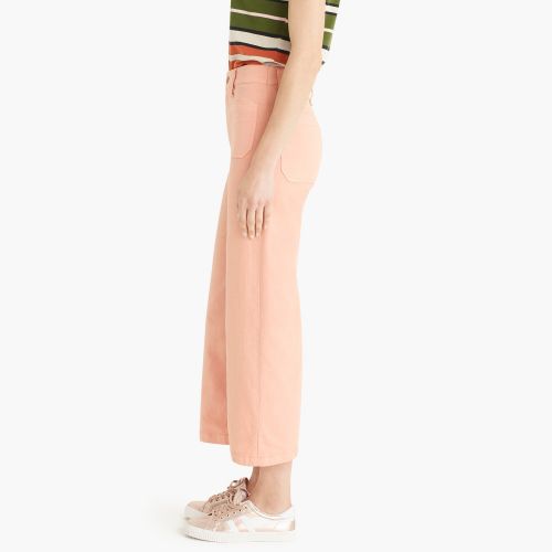 제이크루 Jcrew Point Sur washed wide-leg crop pant