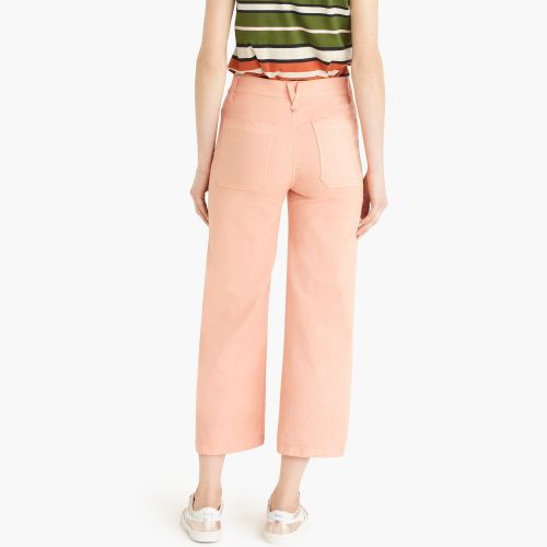 제이크루 Jcrew Point Sur washed wide-leg crop pant