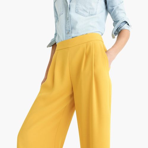 제이크루 Jcrew Wide-leg crop pant in 365 crepe