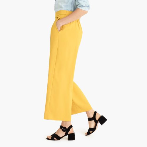 제이크루 Jcrew Wide-leg crop pant in 365 crepe