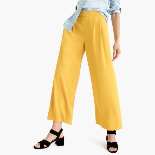 제이크루 Jcrew Wide-leg crop pant in 365 crepe