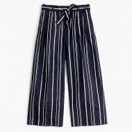 Jcrew Wide-leg cropped pant in stripe