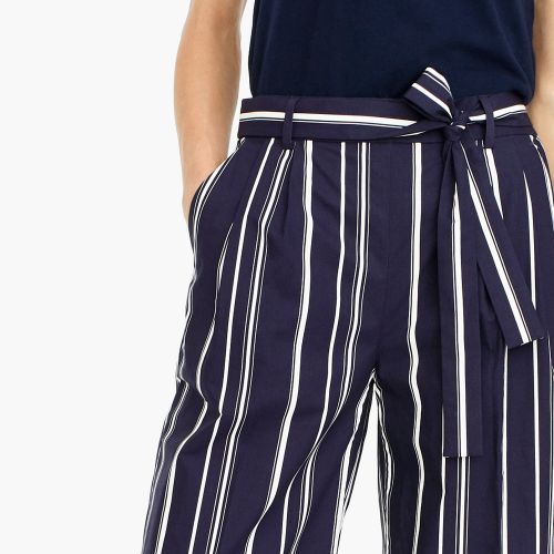 제이크루 Jcrew Wide-leg cropped pant in stripe