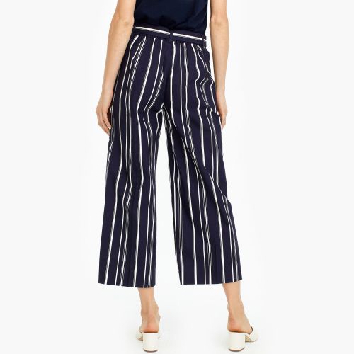 제이크루 Jcrew Wide-leg cropped pant in stripe