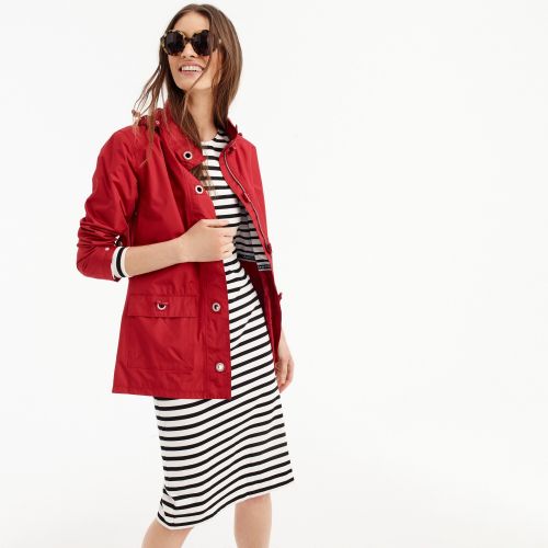 제이크루 Jcrew Armor-Lux for J.Crew raincoat with striped lining