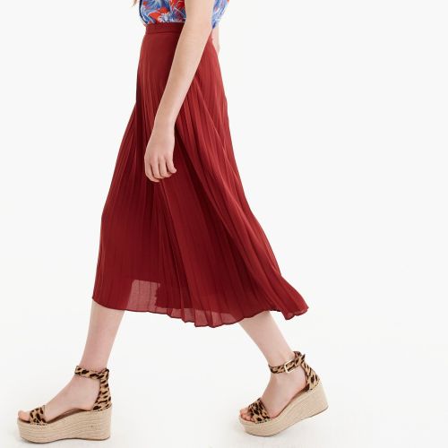 제이크루 Jcrew Pleated midi skirt