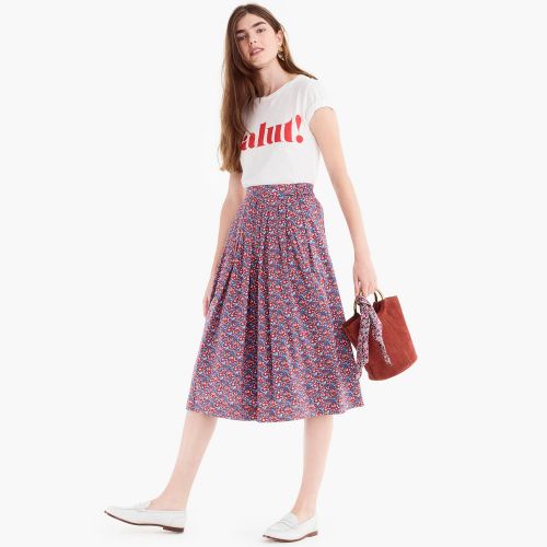 제이크루 Jcrew Cotton skirt in Liberty Betsy Ann floral