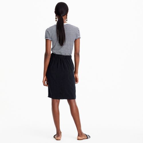 제이크루 Jcrew Petite wrap skirt in Japanese cupro