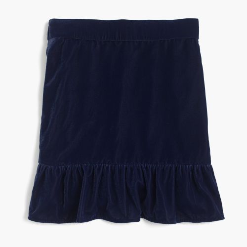 제이크루 Jcrew Peplum velvet skirt