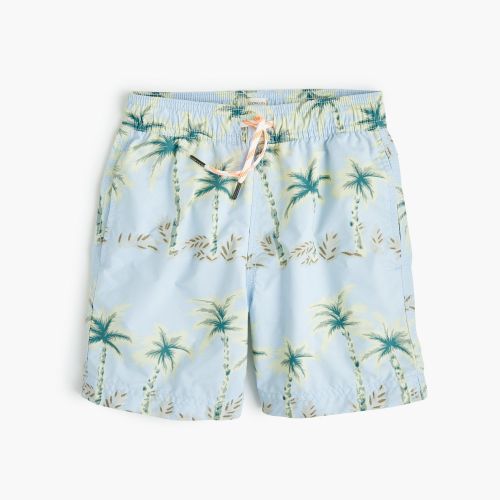 제이크루 Jcrew Boys swim trunk in palm print