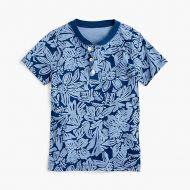 Jcrew Boys short-sleeve henley shirt in tropical print