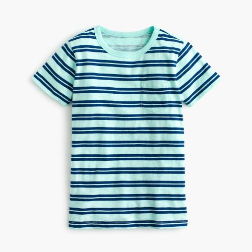 제이크루 Jcrew Boys striped pocket T-shirt