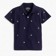 Jcrew Boys critter pique polo shirt in sailboats