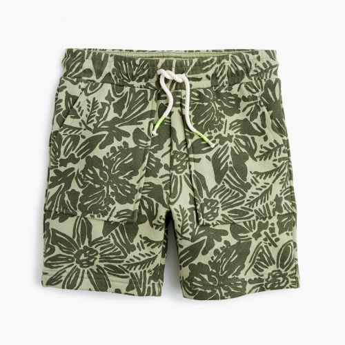 제이크루 Jcrew Boys sweatshort in tropical print