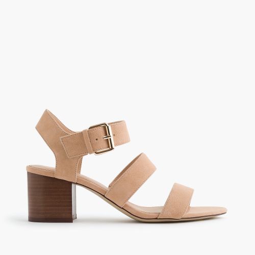 제이크루 Jcrew Three-strap sandals in suede