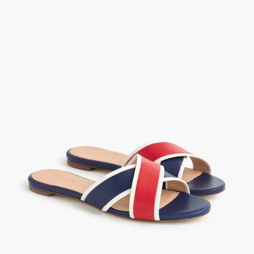 제이크루 Jcrew Colorblock Cora crisscross sandals