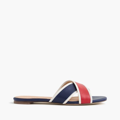 제이크루 Jcrew Colorblock Cora crisscross sandals