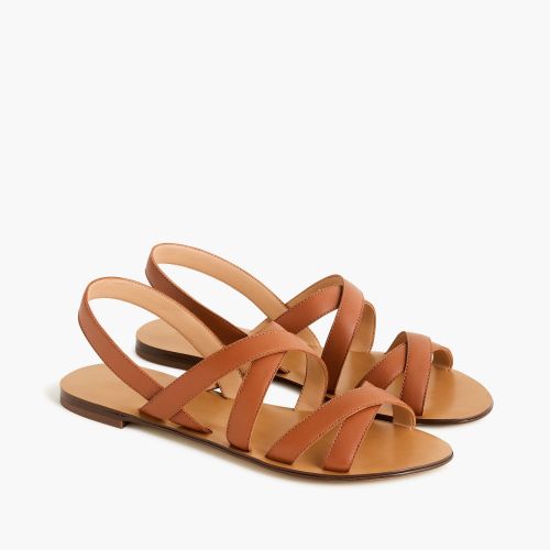 제이크루 Jcrew Cross-strap sandals in leather