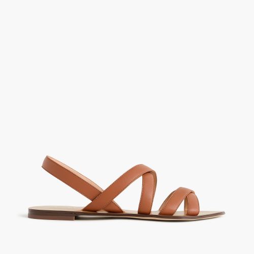 제이크루 Jcrew Cross-strap sandals in leather