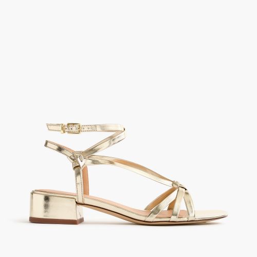 제이크루 Jcrew Strappy lady sandals in metallic gold