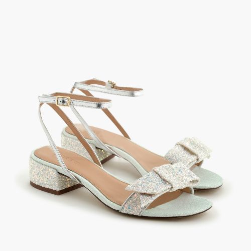 제이크루 Jcrew Strappy block-heel sandals (60mm) in glitter