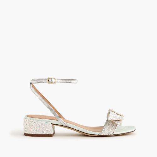 제이크루 Jcrew Strappy block-heel sandals (60mm) in glitter