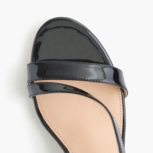 제이크루 Jcrew Asymmetrical strappy sandals (60mm) in patent leather