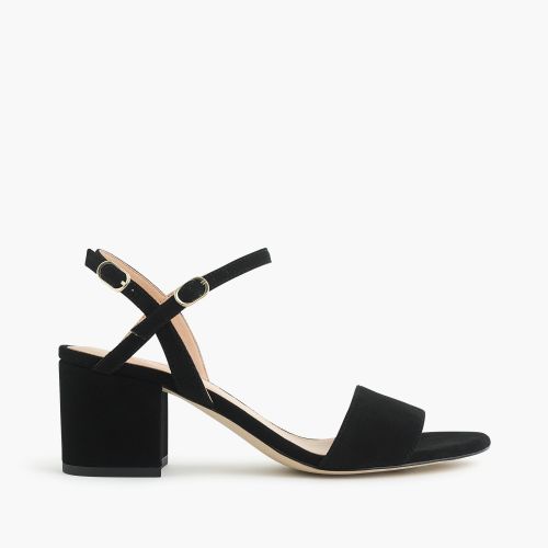 제이크루 Jcrew Strappy block-heel sandals (60mm) in suede