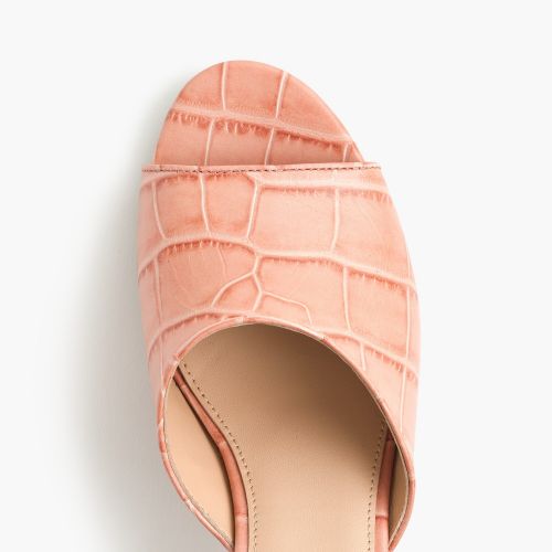 제이크루 Jcrew All-day mule (60mm) in croc-embossed leather