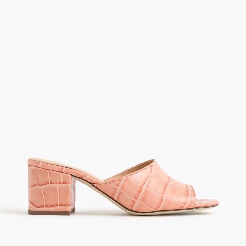 제이크루 Jcrew All-day mule (60mm) in croc-embossed leather