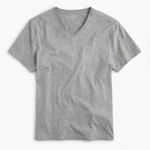 제이크루 Jcrew J.Crew Mercantile Broken-in V-neck T-shirt in heather grey