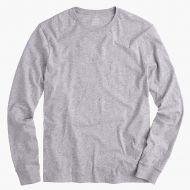 Jcrew J.Crew Mercantile Broken-in long-sleeve T-shirt in heather grey