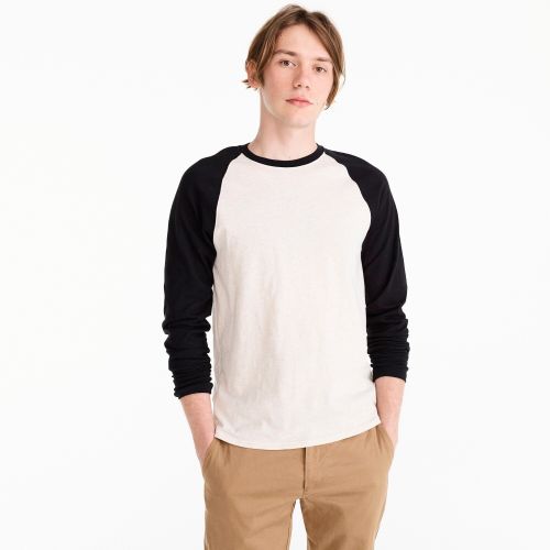 제이크루 Jcrew Slub jersey baseball T-shirt