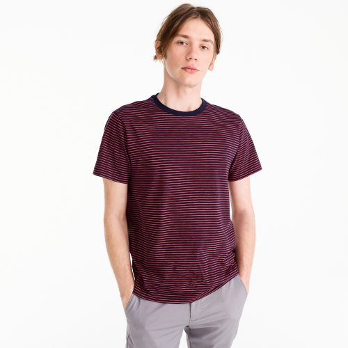 제이크루 Jcrew Slub cotton T-shirt in navy stripe