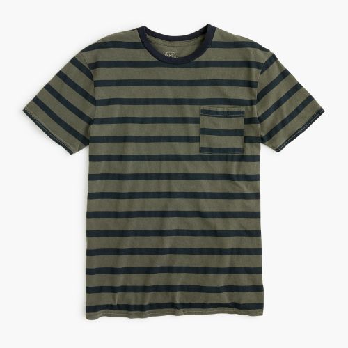 제이크루 Jcrew Garment-dyed T-shirt in harbor stripe