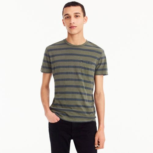 제이크루 Jcrew Garment-dyed T-shirt in harbor stripe