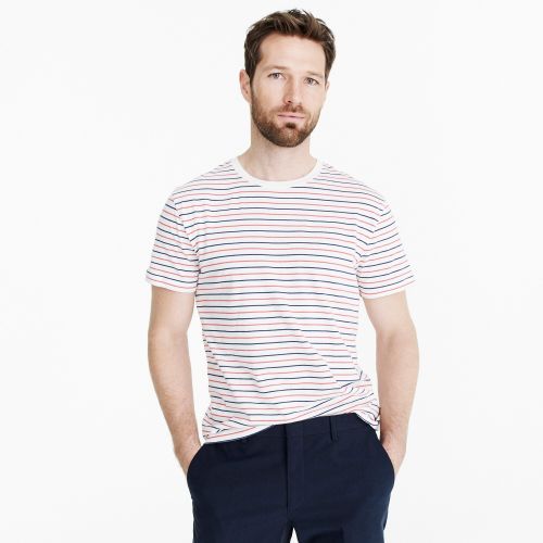 제이크루 Jcrew J.Crew Mercantile Broken-in T-shirt in seaside stripe