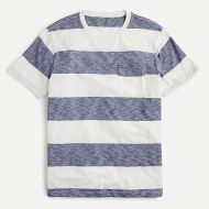 Jcrew Slub cotton T-shirt in ivory stripe