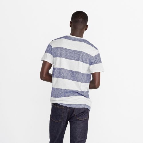 제이크루 Jcrew Slub cotton T-shirt in ivory stripe