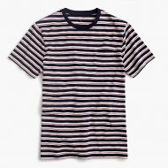 Jcrew J.Crew Jeans slub cotton T-shirt in navy stripe