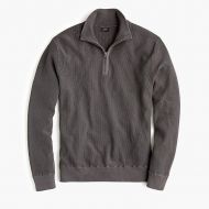 Jcrew Pigment-dyed cotton half-zip sweater
