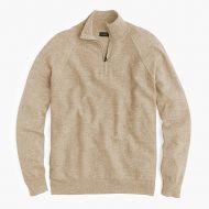 Jcrew Rugged cotton half-zip sweater