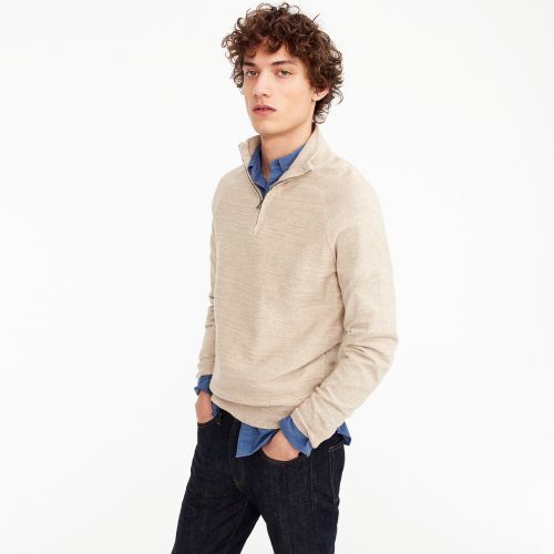 제이크루 Jcrew Rugged cotton half-zip sweater