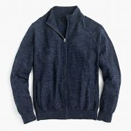 Jcrew Rugged cotton full-zip sweater