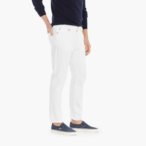 제이크루 Jcrew 484 slim stretch jean in white